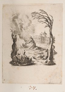 Christus im Garten der Oliven, Nr. 3 von 11 aus La Petite Passion von Jacques Callot