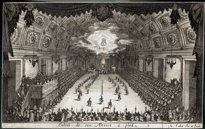 Kampf an der Barriere: Eintritt zu Fuß von Seiner Hoheit Herzog Karl IV. von Lothringen von Jacques Callot