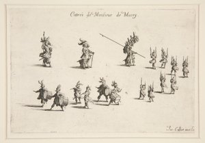 Kampf an der Barriere, Eintritt von M. de Macey von Jacques Callot