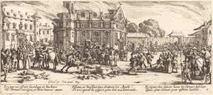 Zerstörung eines Klosters von Jacques Callot