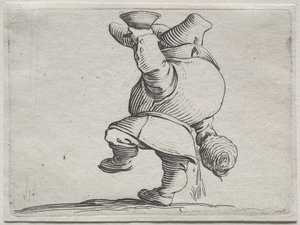 Verschiedene bucklige Figuren von Iacopo Callot (Trinker von hinten gesehen) von Jacques Callot
