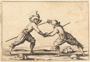 Duell mit Schwertern von Jacques Callot