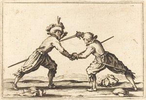 Duell mit Schwertern, ca. 1622 von Jacques Callot