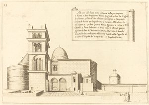 Aufriss einer Kirche von Jacques Callot