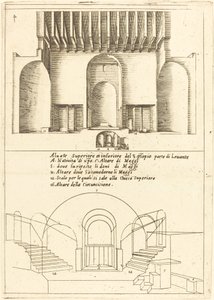 Erhebung der Kirche der Heiligen Krippe, 1619 von Jacques Callot