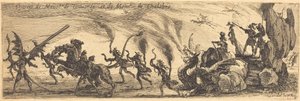 Einzug von M. de Couvonge und M. de Chalabre [Extra Platte], 1627 von Jacques Callot