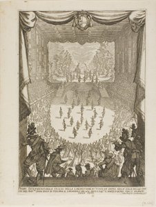 Erstes Intermezzo der Veglia der „Befreiung von Tyrsenus und Arnea" von Jacques Callot