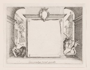 Frontispiz, aus der Serie La vie de l von Jacques Callot