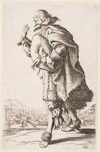 Verbeugender Herr, aus der Serie „Der Adel von Lothringen“ von Jacques Callot
