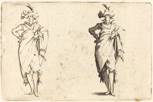 Herr von vorne gesehen mit Hand an der Hüfte