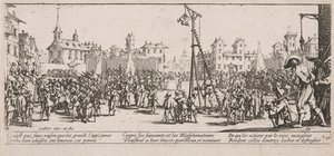 Die Folter, Illustration aus Les Grandes misères de la guerre