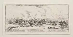 La bataille, Platte 3 aus der Serie Les grandes misères de la guerre