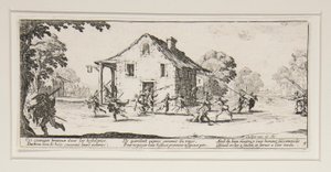 La maraude, Platte 4 aus der Serie Les grandes misères de la guerre von Jacques Callot