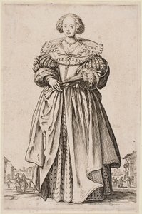 Dame mit einem Fächer, aus der Serie „Der Adel von Lothringen“