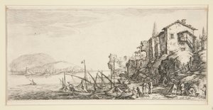 Der kleine Hafen, aus Landschaften für Giovanni de Medici
