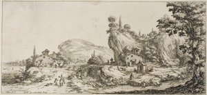 Laden von Waren, aus Verschiedene Szenen in Florenz entworfen von Jacques Callot