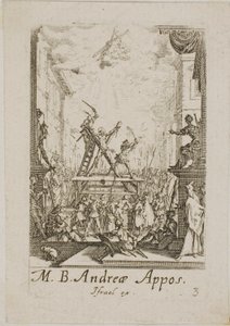 Martyrium des Heiligen Andreas, Platte drei aus Die Martyrien der Apostel