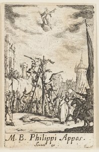 Martyrium des Heiligen Philippe, Platte acht aus Die Martyrien der Apostel von Jacques Callot