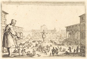 Piazza SS. Annunziata, Florenz, ca. 1622