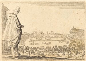 Piazza Santa Maria Novella, Florenz, ca. 1622 von Jacques Callot