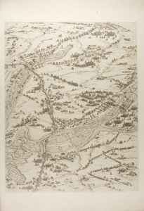 Platte Drei aus La Siège de la Rochelle von Jacques Callot