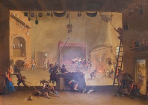 Plünderung eines Bauernhauses, aus der Serie Die Leiden des Krieges