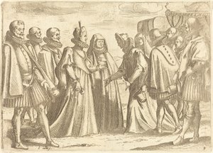 Empfang in Mantua von Jacques Callot