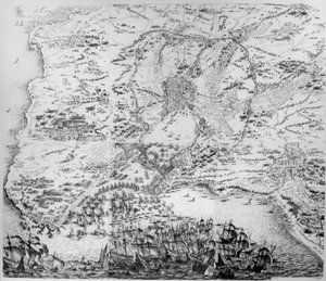 Belagerung von La Rochelle von Jacques Callot