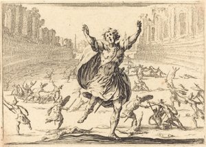 Scharmützel in einem römischen Zirkus