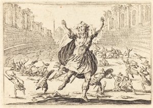 Scharmützel in einem römischen Zirkus, ca. 1622