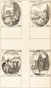 Der heilige Hugo; der heilige Franz von Paula; die heilige Maria von Ägypten; der heilige Richard