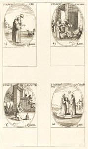St. Maurus, St. John Calybite, St. Marcellus, St. Honoratus von Jacques Callot