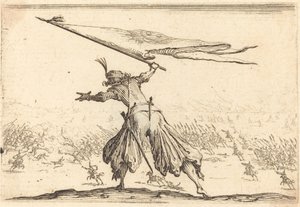 Fahnenträger von Jacques Callot