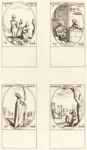Hl. Chrysanthus & Daria, Hl. Crispin & Crispinian, Hl. Evaristus, Hl. Frumentius von Jacques Callot