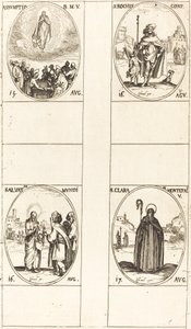 Die Himmelfahrt; St. Rochus; Salvator Mundi; St. Klara von Monte Falco