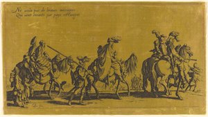 Die Böhmen marschieren: Die Vorhut, wahrscheinlich 18. Jahrhundert von Jacques Callot