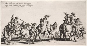 Die Bohémiens: Der Marsch der Bohémiens: Die Vorhut von Jacques Callot