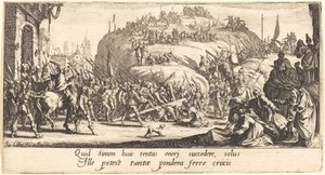 Das Tragen des Kreuzes von Jacques Callot