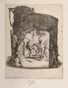 Die Krönung der Kiefern, Nr. 8 von 11 aus La Petite Passion von Jacques Callot