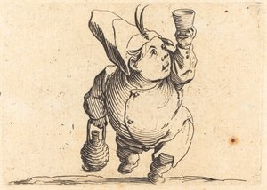 Der Trinker, Vorderansicht von Jacques Callot