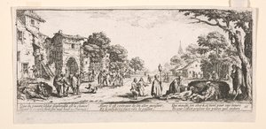 Die Sterbenden am Straßenrand von Jacques Callot