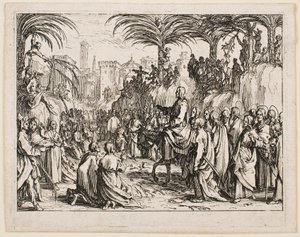 Der Einzug in Jerusalem, aus der Serie „Das Neue Testament“ von Jacques Callot