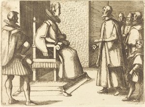Der Gesandte der Toskana dankt der Königin von Jacques Callot