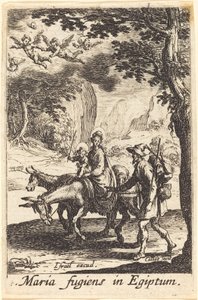 Die Flucht nach Ägypten, um oder nach 1630 von Jacques Callot