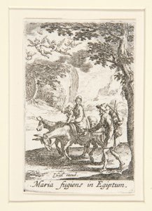 Die Flucht nach Ägypten, Nr. 9 aus Das Leben der Jungfrau von Jacques Callot