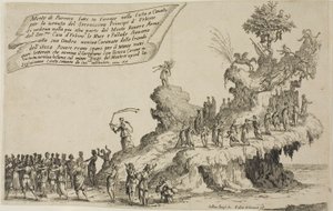 Der Wagen des Parnass, aus Der Krieg der Schönheit von Jacques Callot