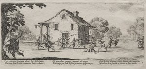 Die großen Leiden des Krieges: Plünderung von Jacques Callot