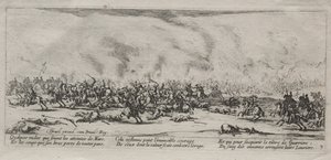 Die großen Elendnisse des Krieges: Die Schlacht, 1633 von Jacques Callot