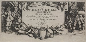 Die großen Leiden des Krieges: Titelseite von Jacques Callot