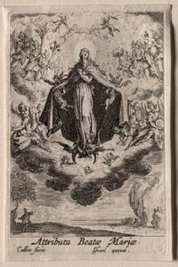 Das Leben der Jungfrau: Die Attribute der Jungfrau von Jacques Callot